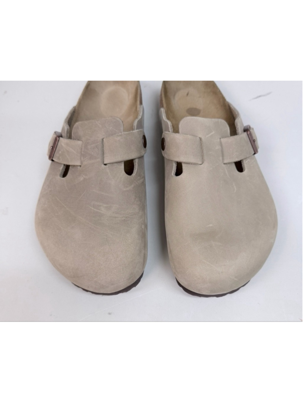 Birkenstock Unisex Boston Soft Footbed Oiled Leather Sz 40 in Tobacco Brown! - Picture 2 of 9